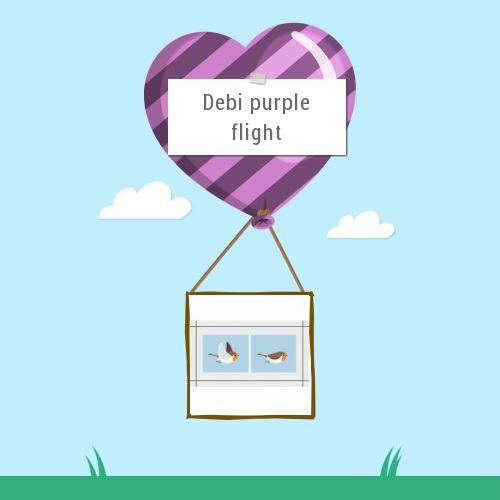 Debi's purple heart X